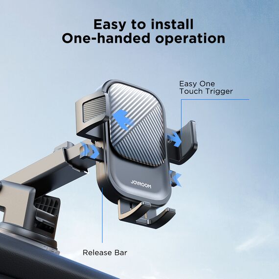 Joyroom JR-OK6 car phone holder on the dashboard - black - Smartphone Holders - Smartphones - Techbox