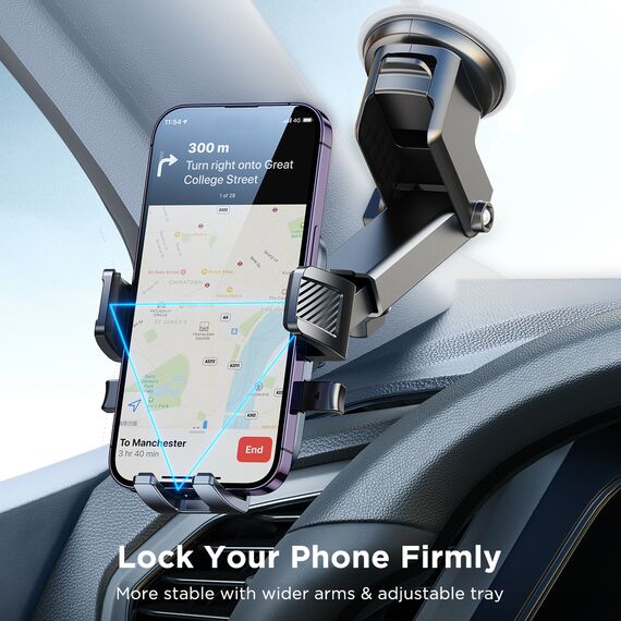 Joyroom JR-OK6 car phone holder on the dashboard - black - Smartphone Holders - Smartphones - Techbox