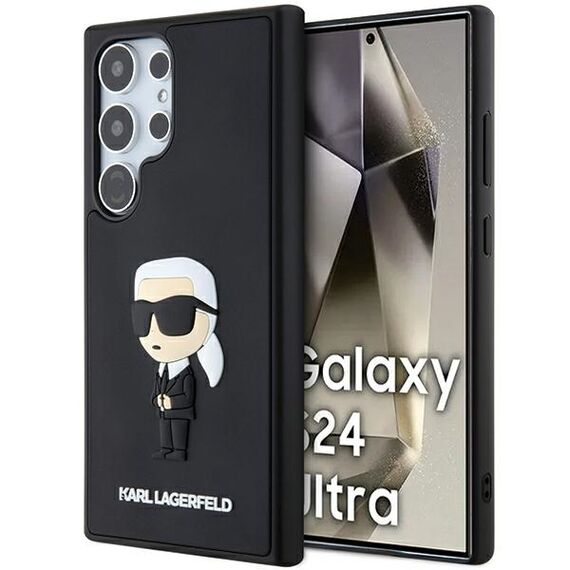 Karl Lagerfeld 3D Rubber Ikonik case for Samsung Galaxy S24 Ultra - black | Techbox