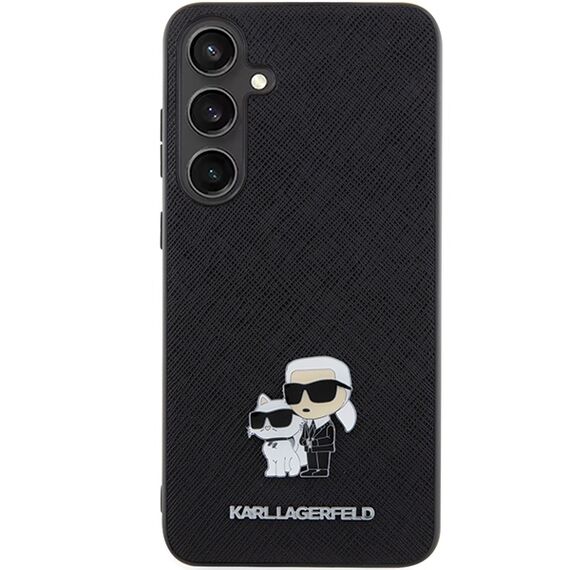 Karl Lagerfeld KLHCS24MPSAKCMPK S24+ S926 hardcase black/black Saffiano Karl &amp; Choupette Metal Pin | Techbox