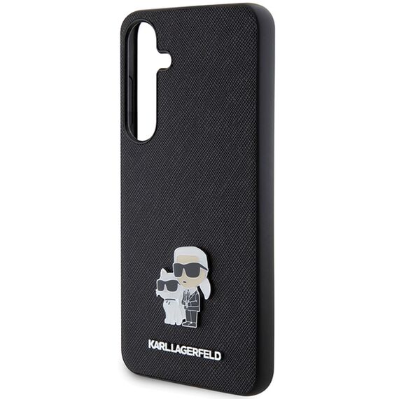 Karl Lagerfeld KLHCS24MPSAKCMPK S24+ S926 hardcase black/black Saffiano Karl &amp; Choupette Metal Pin | Techbox