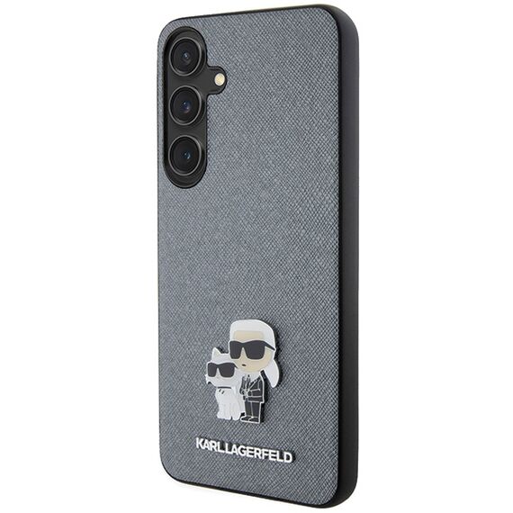 Karl Lagerfeld KLHCS24SPSAKCMPG S24 S921 hardcase gray/gray Saffiano Karl & Choupette Metal Pin | Techbox