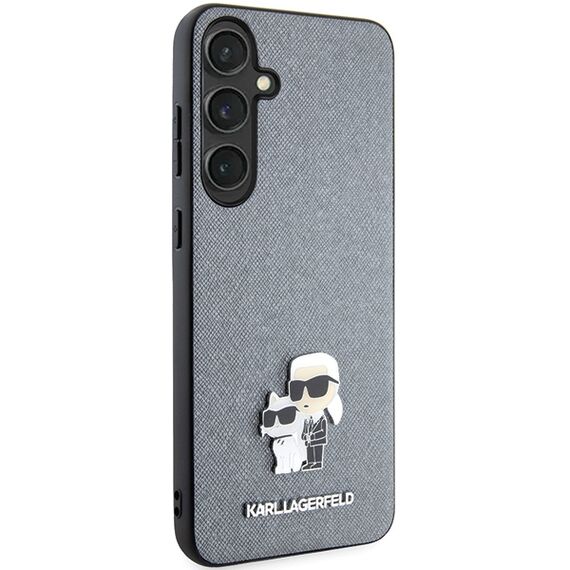 Karl Lagerfeld KLHCS24SPSAKCMPG S24 S921 hardcase gray/gray Saffiano Karl & Choupette Metal Pin | Techbox