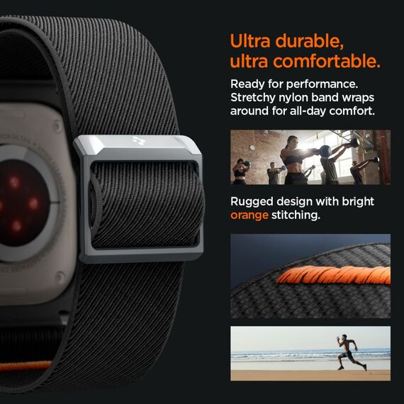 Spigen Lite Fit Pro Case with Strap for Apple Watch Ultra 1 / 2 (49mm) - Matte Black | Techbox