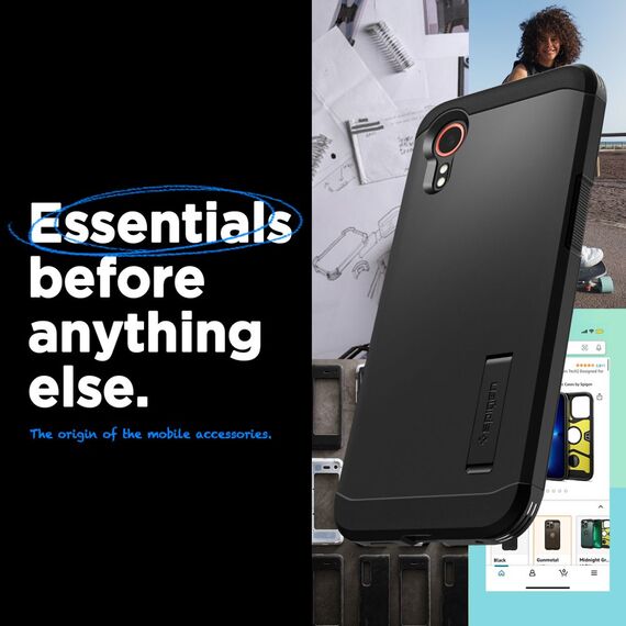 Spigen Tough Armor case for Samsung Galaxy XCover 7 - black | Techbox
