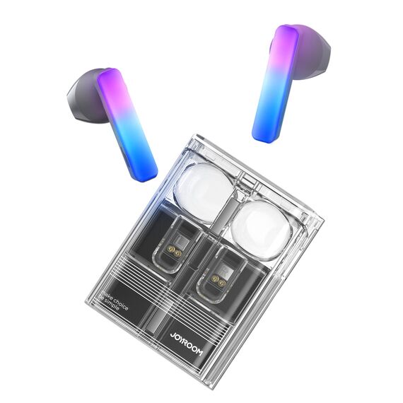 TWS Joyroom JR-TC1 IceLens Series wireless headphones with LED lights - black - Headsets - Speakers & Headphones - Techbox