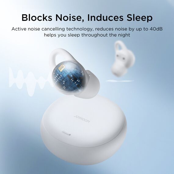 TWS Joyroom JR-TS2 Cozydots Series wireless headphones with active noise reduction, Bluetooth 5.3 - white | Techbox