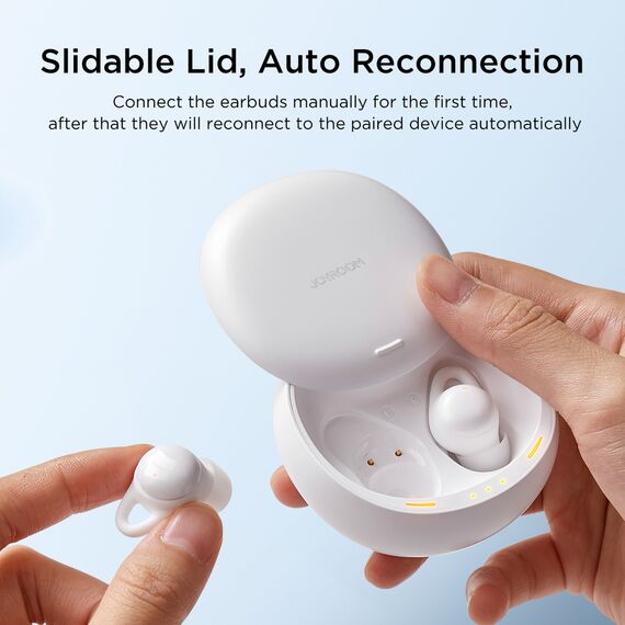 TWS Joyroom JR-TS2 Cozydots Series wireless headphones with active noise reduction, Bluetooth 5.3 - white | Techbox