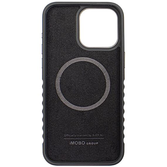 Audi Genuine Leather case with MagSafe for iPhone 14 Pro Max - black and red | Techbox