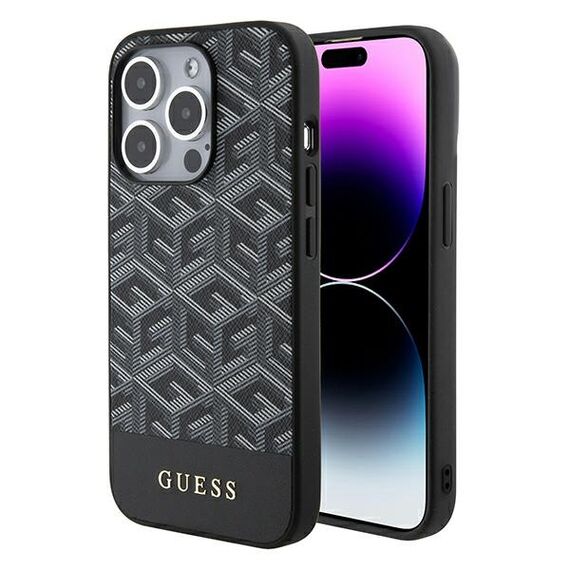 Guess GCube Stripes MagSafe case for iPhone 15 Pro Max - black - Apple Cases - Cases - Techbox