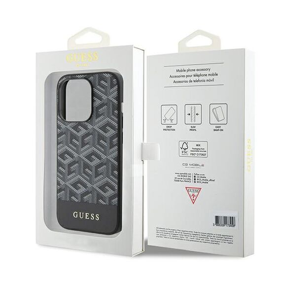 Guess GCube Stripes MagSafe case for iPhone 15 Pro Max - black - Apple Cases - Cases - Techbox