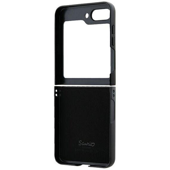 Hello Kitty Metal Logo Kitty Head case for Samsung Galaxy Z Flip 5 - black - Samsung Cases - Cases - Techbox