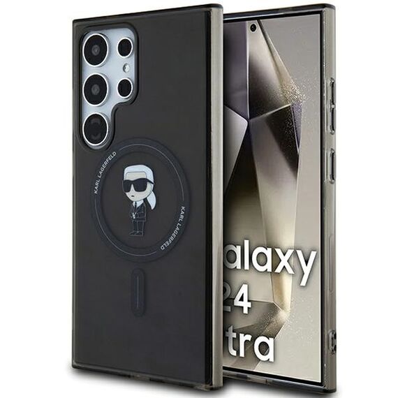 Karl Lagerfeld IML Ikonik MagSafe Case for Samsung Galaxy S24 Ultra - Black - Uncategorized Cases (2) - Cases - Techbox
