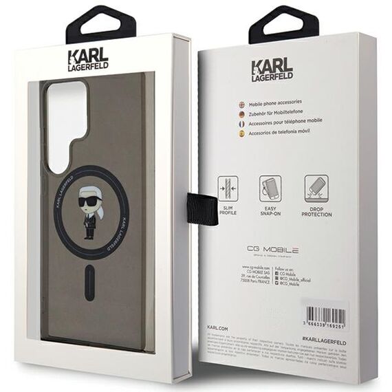 Karl Lagerfeld IML Ikonik MagSafe Case for Samsung Galaxy S24 Ultra - Black - Uncategorized Cases (2) - Cases - Techbox
