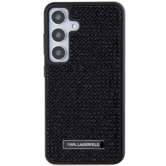 Karl Lagerfeld Rhinestone Metal Logo case for Samsung Galaxy S24 - black - Samsung Cases - Cases - Techbox