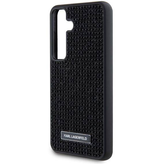 Karl Lagerfeld Rhinestone Metal Logo case for Samsung Galaxy S24 - black - Samsung Cases - Cases - Techbox