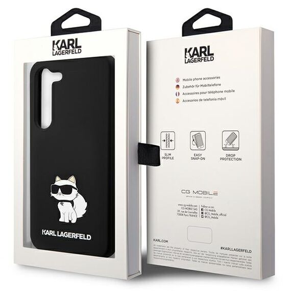 Karl Lagerfeld Silicone Choupette case for Samsung Galaxy S24 - black - Uncategorized Cases (2) - Cases - Techbox