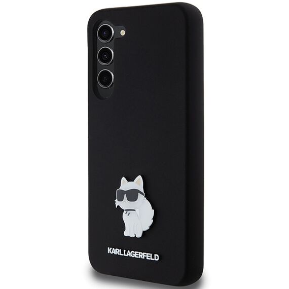 Karl Lagerfeld Silicone Choupette Metal Pin case for Samsung Galaxy S23+ - black - Samsung Cases - Cases - Techbox
