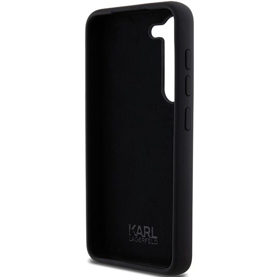 Karl Lagerfeld Silicone Choupette Metal Pin case for Samsung Galaxy S23 - black - Samsung Cases - Cases - Techbox