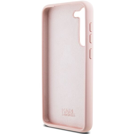 Karl Lagerfeld Silicone Choupette Metal Pin case for Samsung Galaxy S23+ - pink - Samsung Cases - Cases - Techbox