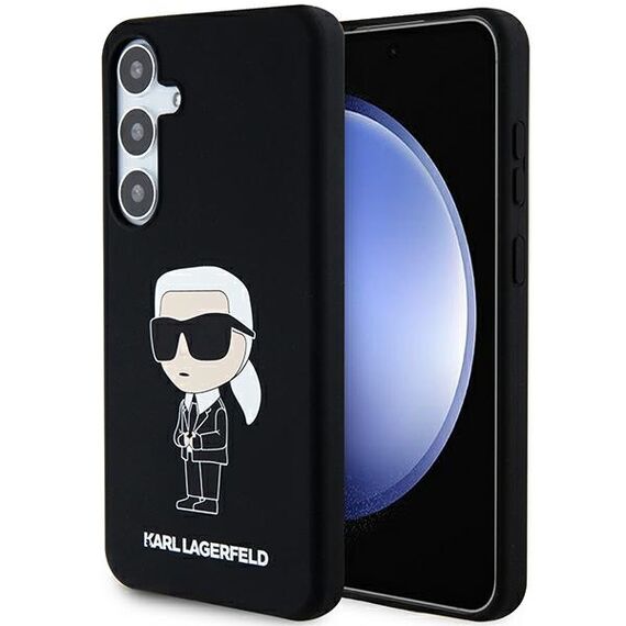 Karl Lagerfeld Silicone Ikonik case for Samsung Galaxy S24+ - black - Uncategorized Cases (2) - Cases - Techbox