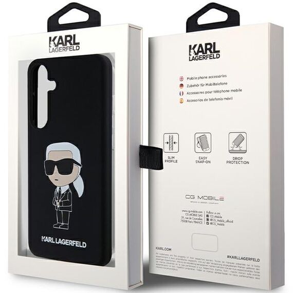 Karl Lagerfeld Silicone Ikonik case for Samsung Galaxy S24+ - black - Uncategorized Cases (2) - Cases - Techbox