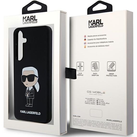 Karl Lagerfeld Silicone Ikonik case for Samsung Galaxy S24 - black - Samsung Cases - Cases - Techbox