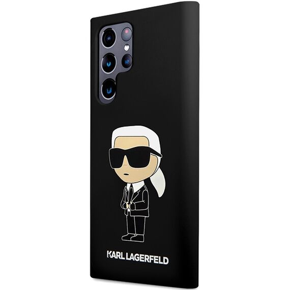 Karl Lagerfeld Silicone Ikonik case for Samsung Galaxy S24 Ultra - black - Samsung Cases - Cases - Techbox