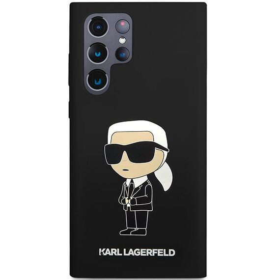 Karl Lagerfeld Silicone Ikonik case for Samsung Galaxy S24 Ultra - black - Samsung Cases - Cases - Techbox