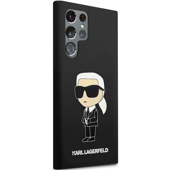 Karl Lagerfeld Silicone Ikonik case for Samsung Galaxy S24 Ultra - black - Samsung Cases - Cases - Techbox