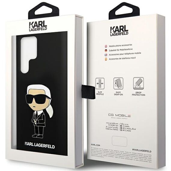 Karl Lagerfeld Silicone Ikonik case for Samsung Galaxy S24 Ultra - black - Samsung Cases - Cases - Techbox
