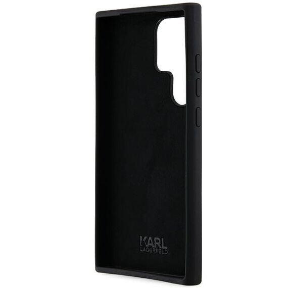 Karl Lagerfeld Silicone Ikonik Metal Pin case for Samsung Galaxy S23 Ultra - black | Techbox