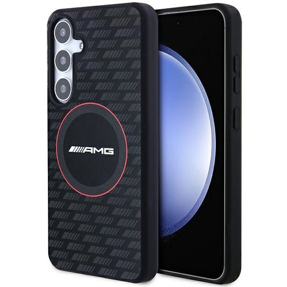 AMG Silicone Carbon Pattern MagSafe case for Samsung Galaxy S24+ - black - Samsung Cases - Cases - Techbox