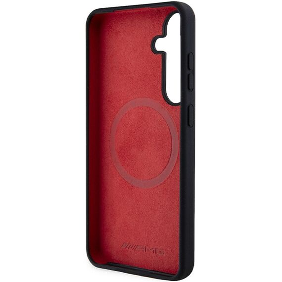AMG Silicone Carbon Pattern MagSafe case for Samsung Galaxy S24+ - black - Samsung Cases - Cases - Techbox