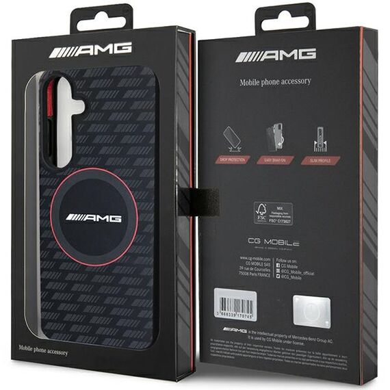AMG Silicone Carbon Pattern MagSafe case for Samsung Galaxy S24 - black - Samsung Cases - Cases - Techbox