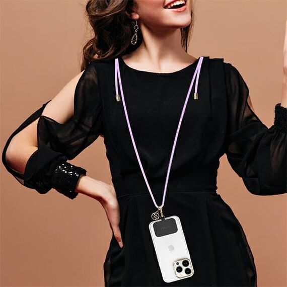 Guess CBDY Cord phone strap - lilac