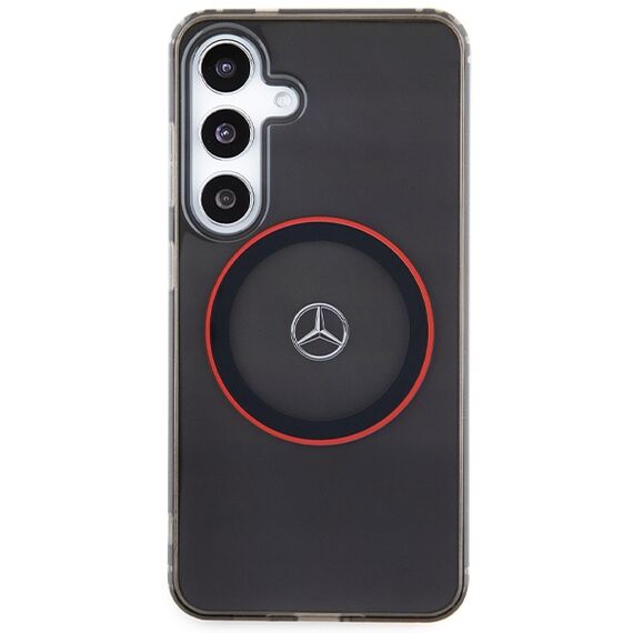 Mercedes Double Layer W Red MagSafe case for Samsung Galaxy S24 - black - Samsung Cases - Cases - Techbox