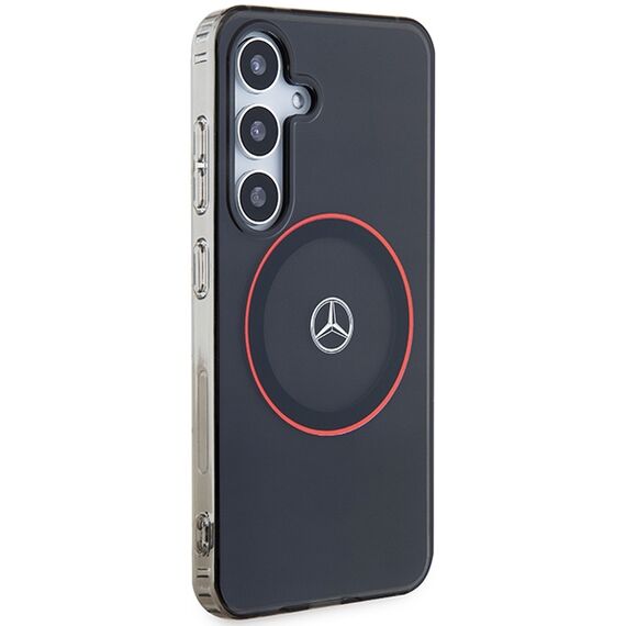 Mercedes Double Layer W Red MagSafe case for Samsung Galaxy S24 - black - Samsung Cases - Cases - Techbox