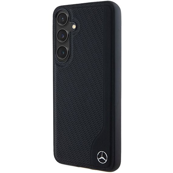 Mercedes Leather Debossed Line MagSafe case for Samsung Galaxy S24 - black | Techbox