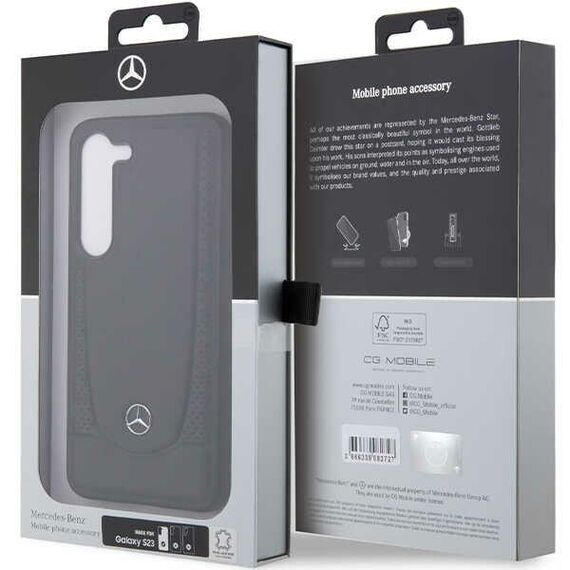 Mercedes Leather Urban case for Samsung Galaxy S23 FE - black | Techbox
