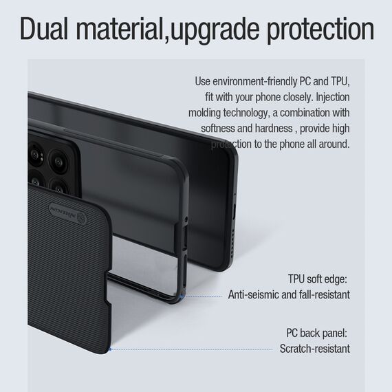 Nillkin Super Frosted Shield Pro Magnetic Case for Xiaomi 14 Pro - black - Xiaomi Cases - Cases - Techbox