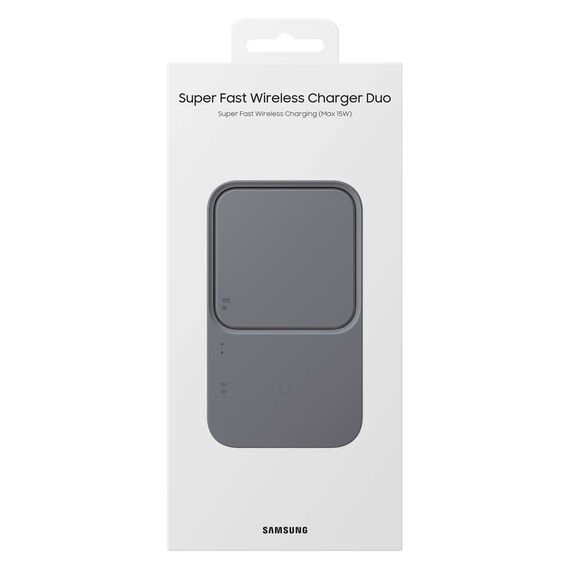 Samsung Duo EP-P5400TBEGEU 15W inductive charger with mains charger and power cable - black