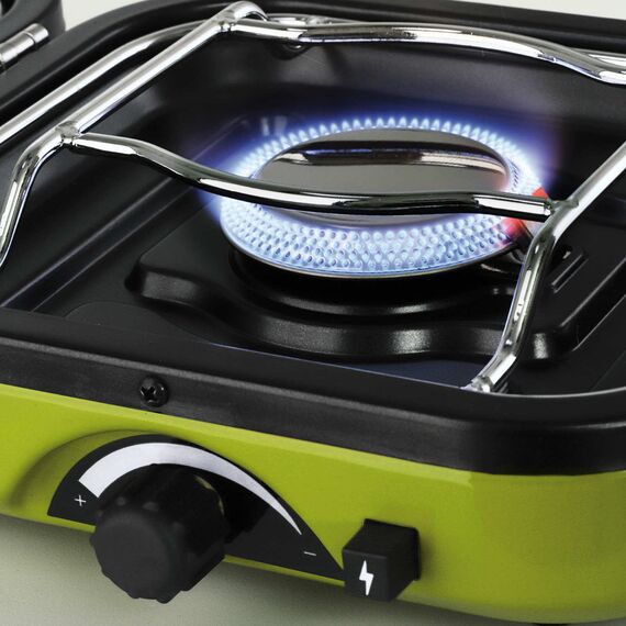 DUAL COMPACT + GRILL double camping stove