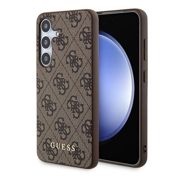Guess 4G Metal Gold Logo case for Samsung Galaxy S24 - brown - Samsung Cases - Cases - Techbox