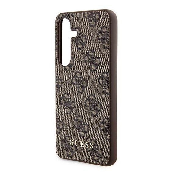 Guess 4G Metal Gold Logo case for Samsung Galaxy S24 - brown - Samsung Cases - Cases - Techbox