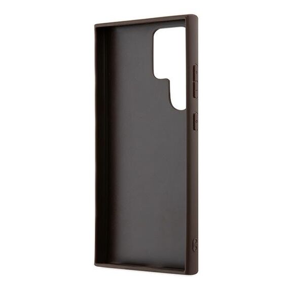 Guess 4G Metal Gold Logo case for Samsung Galaxy S24 Ultra - brown | Techbox