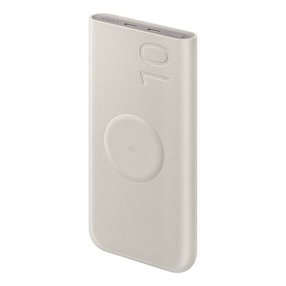 Powerbank Samsung EB-U2510XUEGEU inductive 10000 mAh 2x USB-C 25W SFC - beige - Smartphone Accessories - Cables & Accessories - Techbox