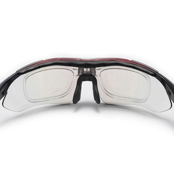 Rockbros 10001 Polarized Cycling Glasses - Black and Red | Techbox