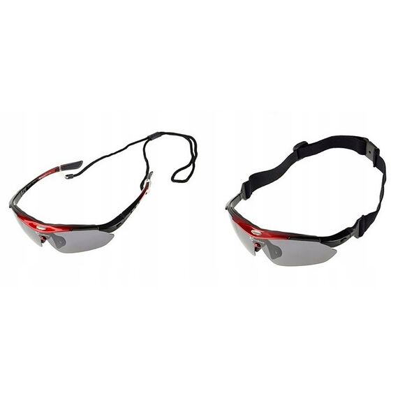 Rockbros 10001 Polarized Cycling Glasses - Black and Red | Techbox