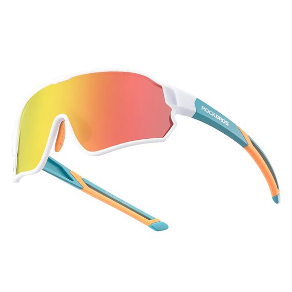 Rockbros 14110009003 polarized cycling glasses for children 8-14 years old - green and white | Techbox